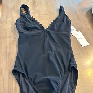 NWT Karla Collette black one piece bathing suit